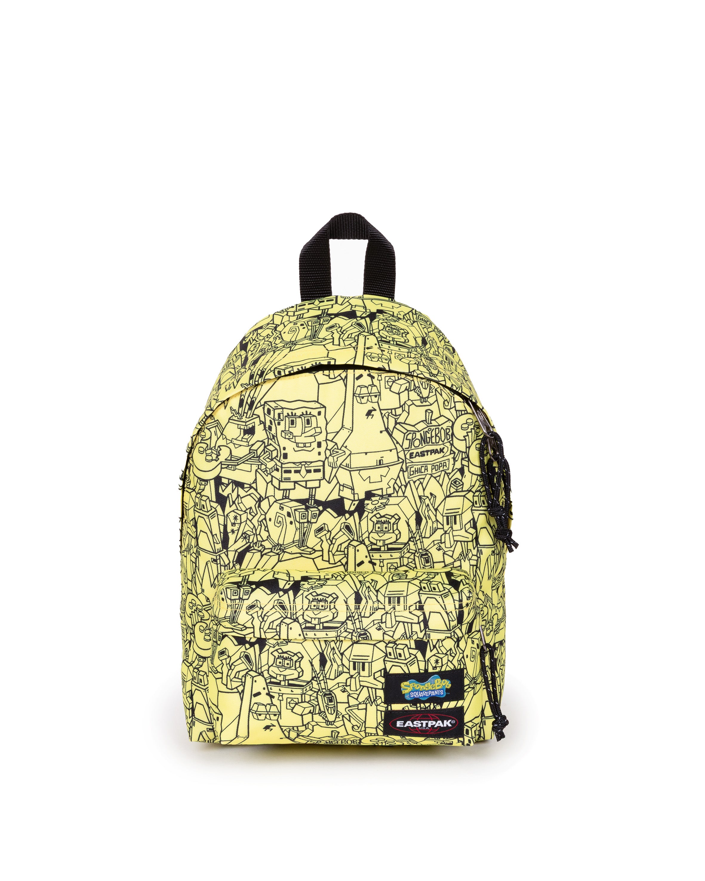 eastpak-orbit-sac-dos-all-over-yellow-bob-l-ponge image 1