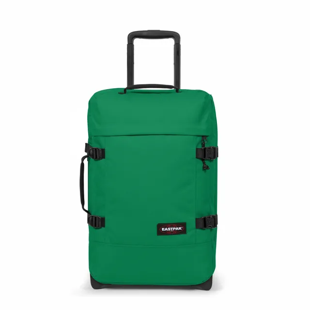 eastpak-tranverz-s-valise-cabine-green-parrot-d-perlante-tsa image 1