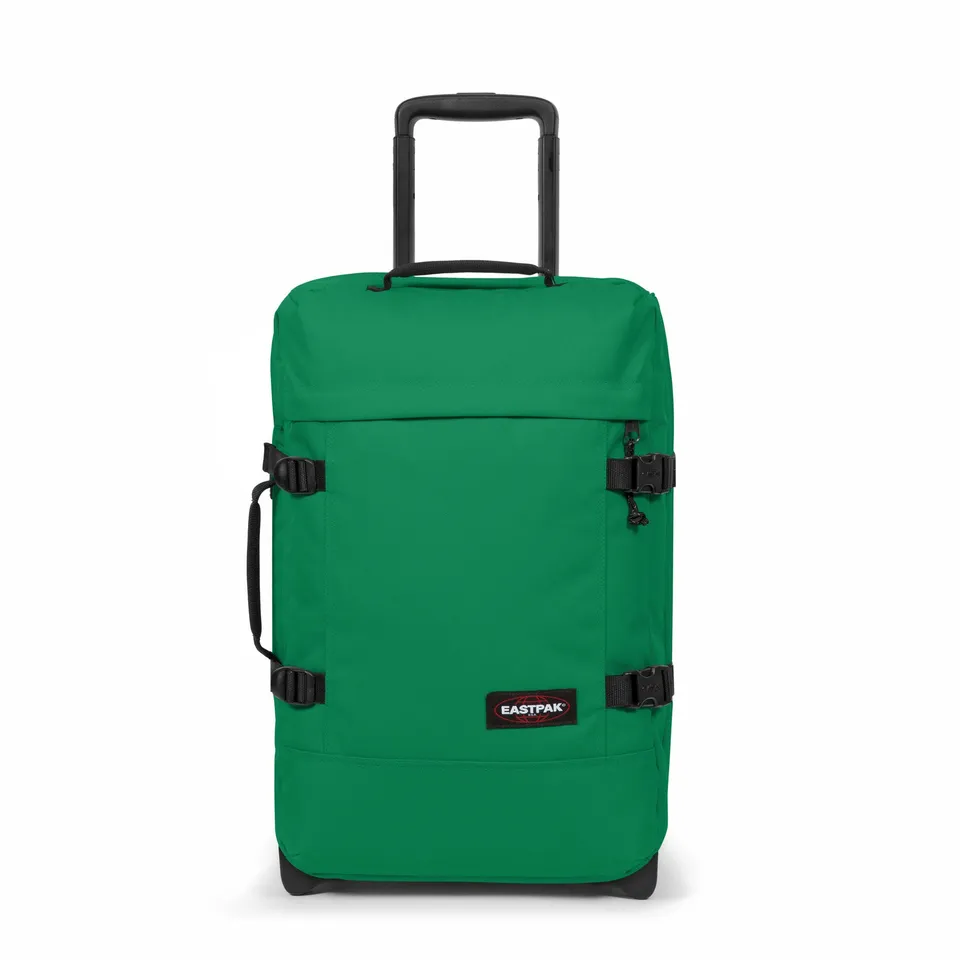 eastpak-tranverz-s-valise-cabine-green-parrot-d-perlante-tsa image 1