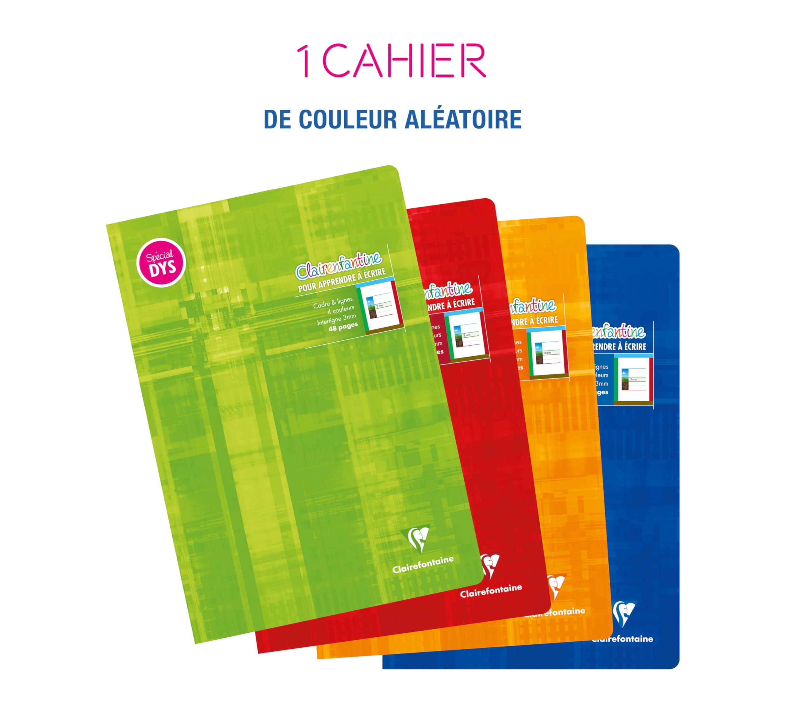 clairefontaine-1951-36138c-cahier-a4-48p-lignage-4-couleurs-dys-3mm image 2