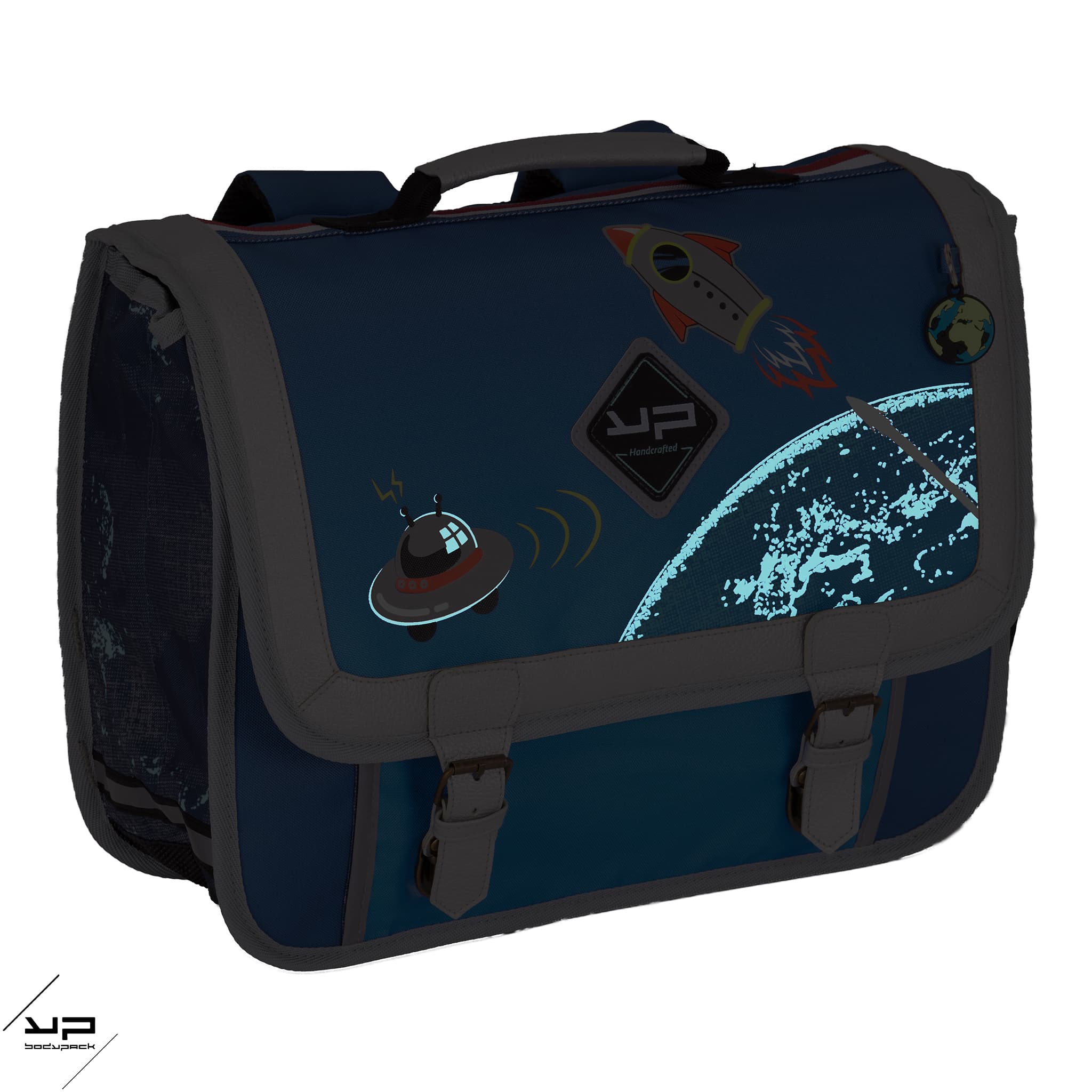 bodypack-objectif-lune-cartable-38-cm-recycl-primaire-bleu image 4