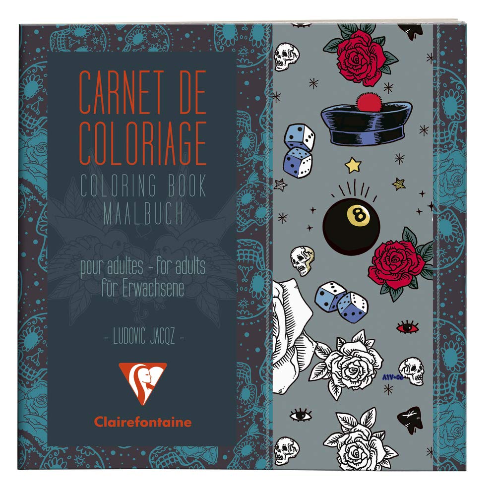 clairefontaine-painton-carnet-coloriage-tattoos-20x20-36-pages image 1