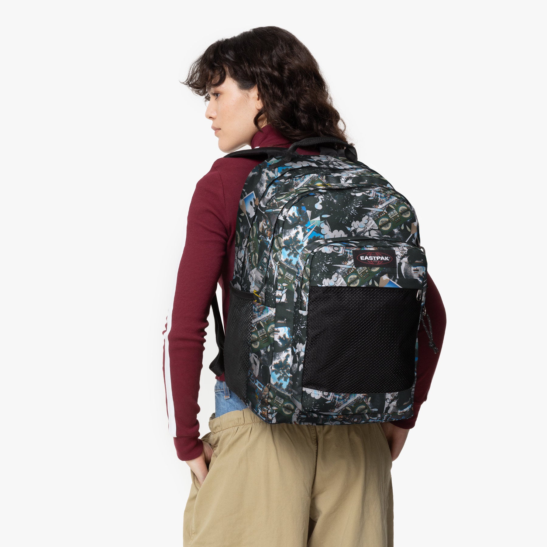 eastpak-study-buddy-sac-dos-cut-out-dark-grand-16-pouces image 2