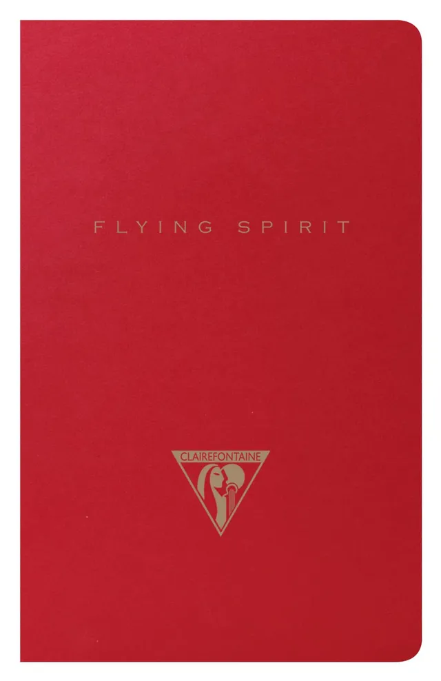 clairefontaine-flying-spirit-carnet-cousu-7-5x12-rouge-lign-48p image 1