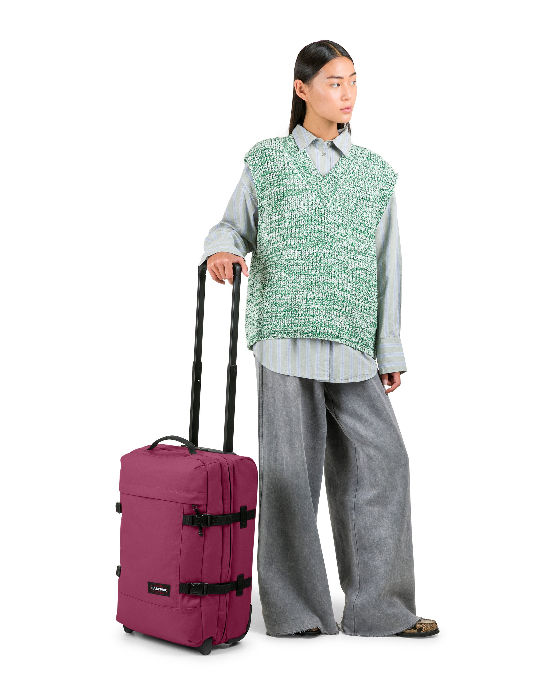 eastpak-tranverz-s-valise-cabine-wine-burgundy-2-roues-tsa image 7