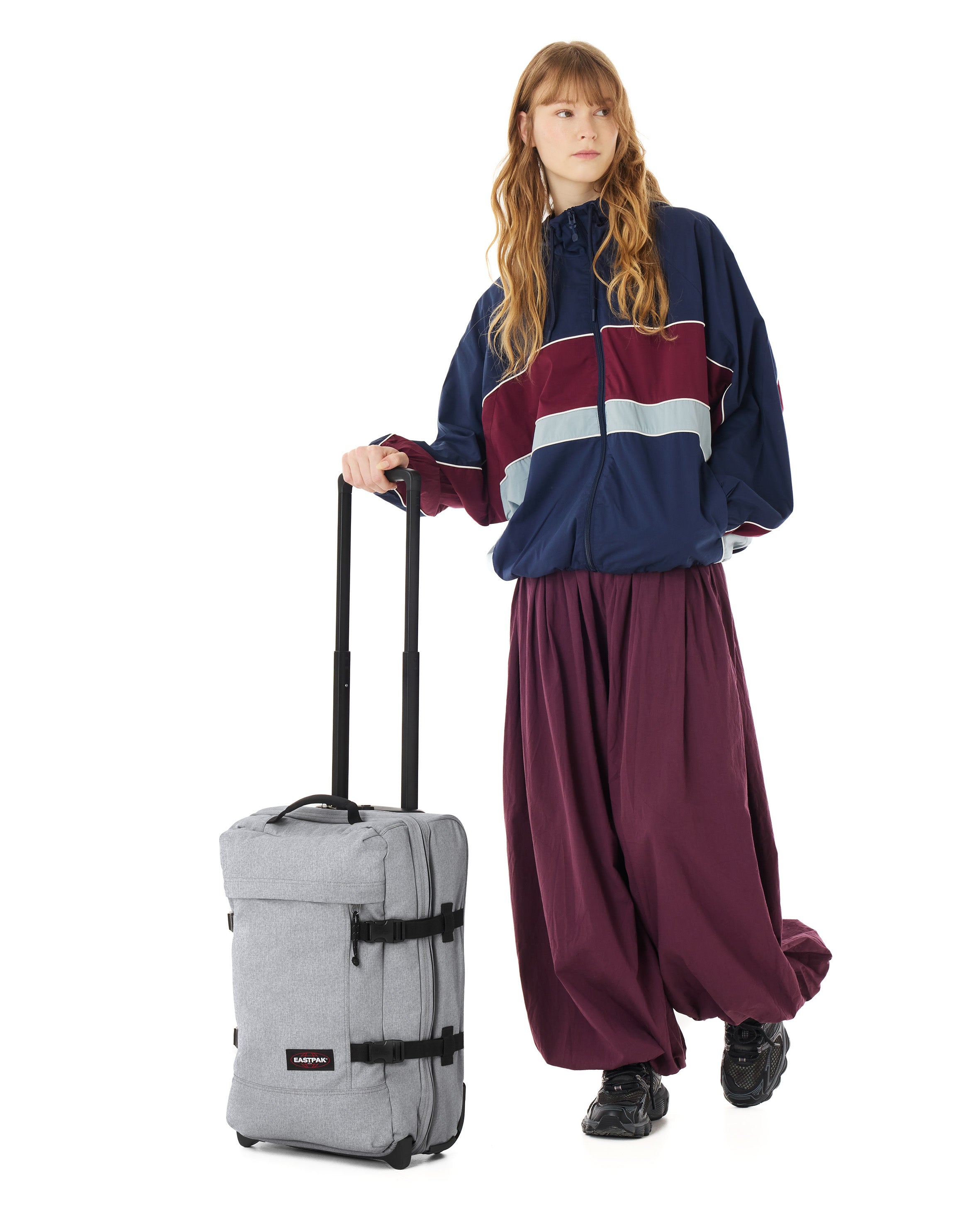 eastpak-tranverz-s-valise-cabine-sunday-grey-petit image 2