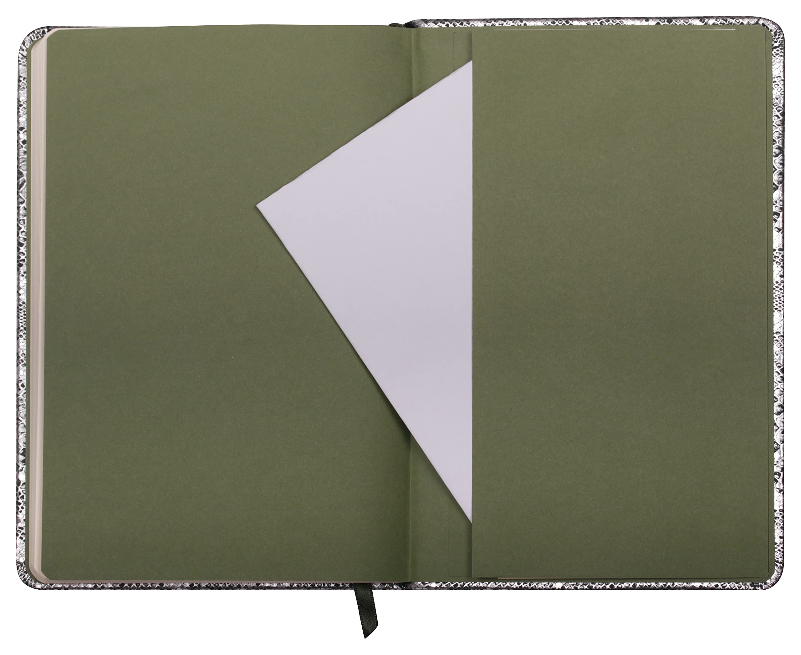 clairefontaine-age-bag-400122c-carnet-cuir-a5-vert-argent-144p image 3