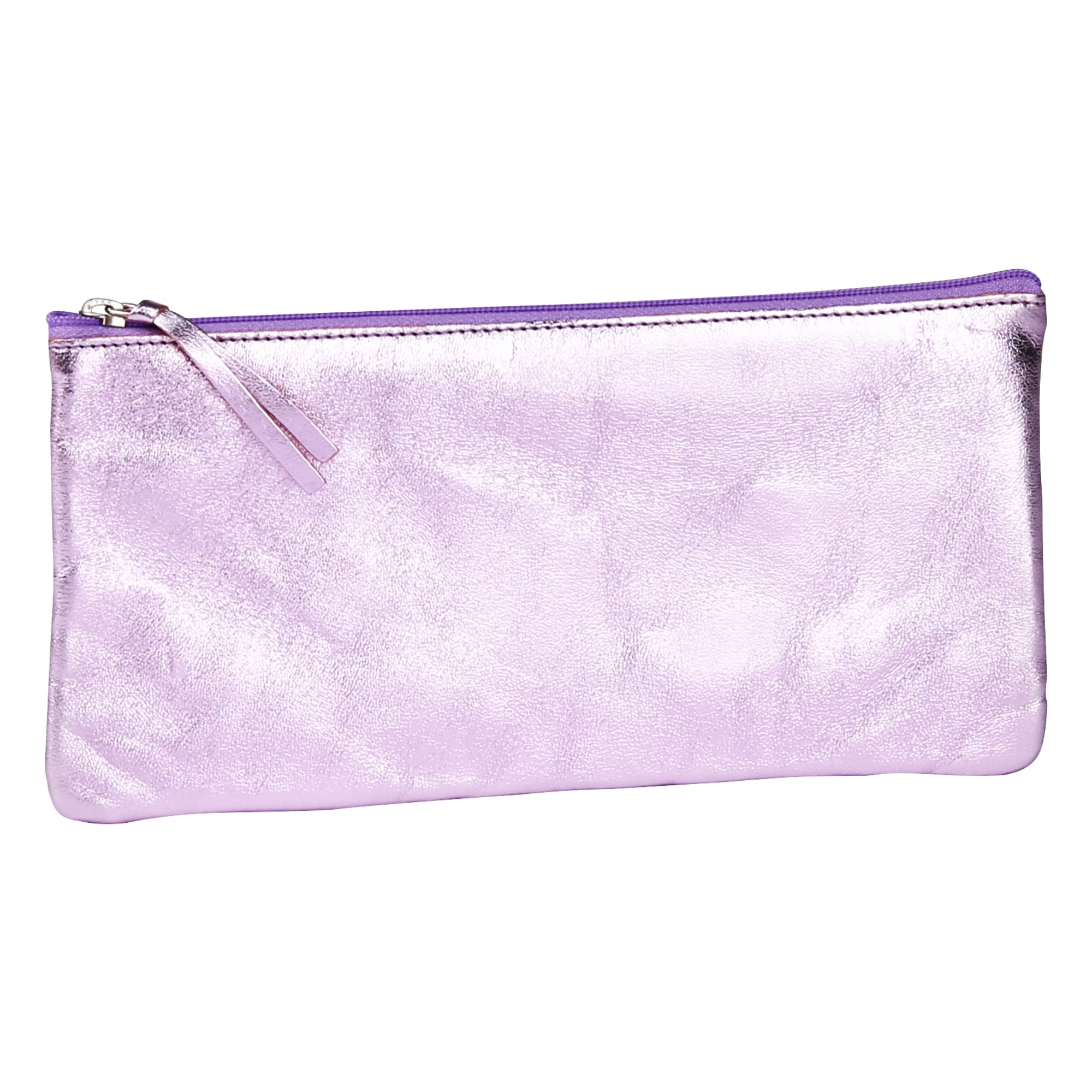 clairefontaine-age-bag-trousse-cuir-rose-iris-22x11-cm image 2