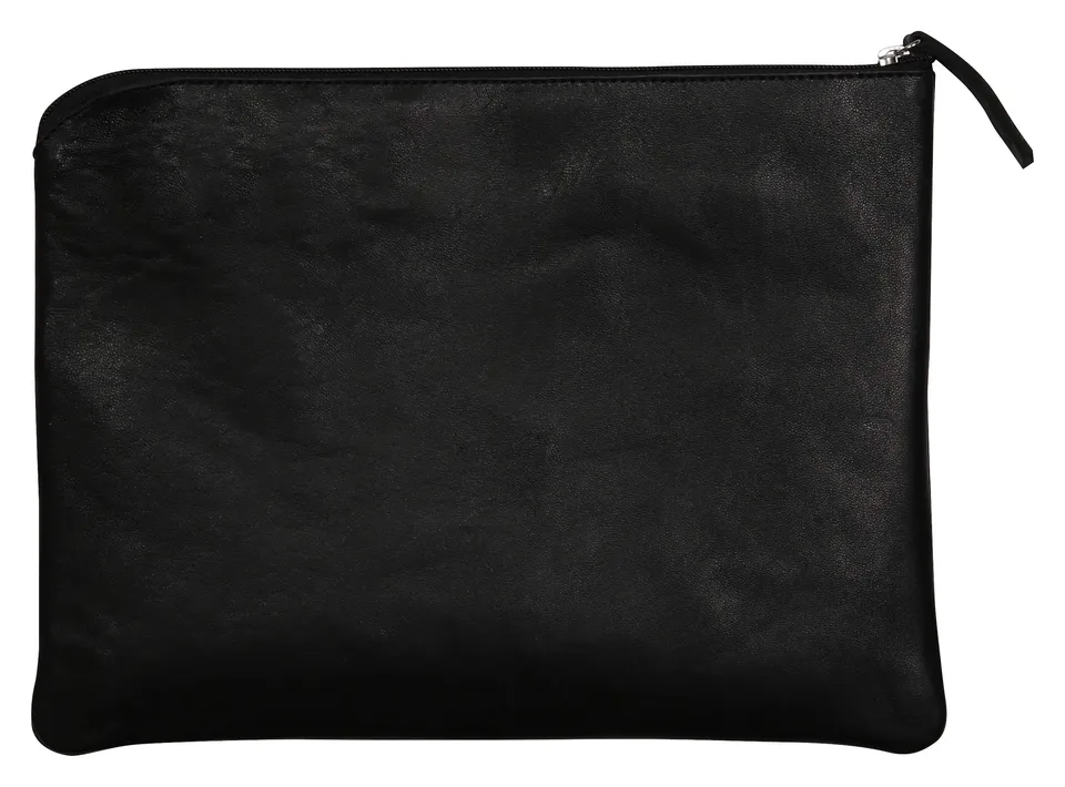 clairefontaine-age-bag-410136c-pochette-cuir-agneau-noir-26x19-cm image 1