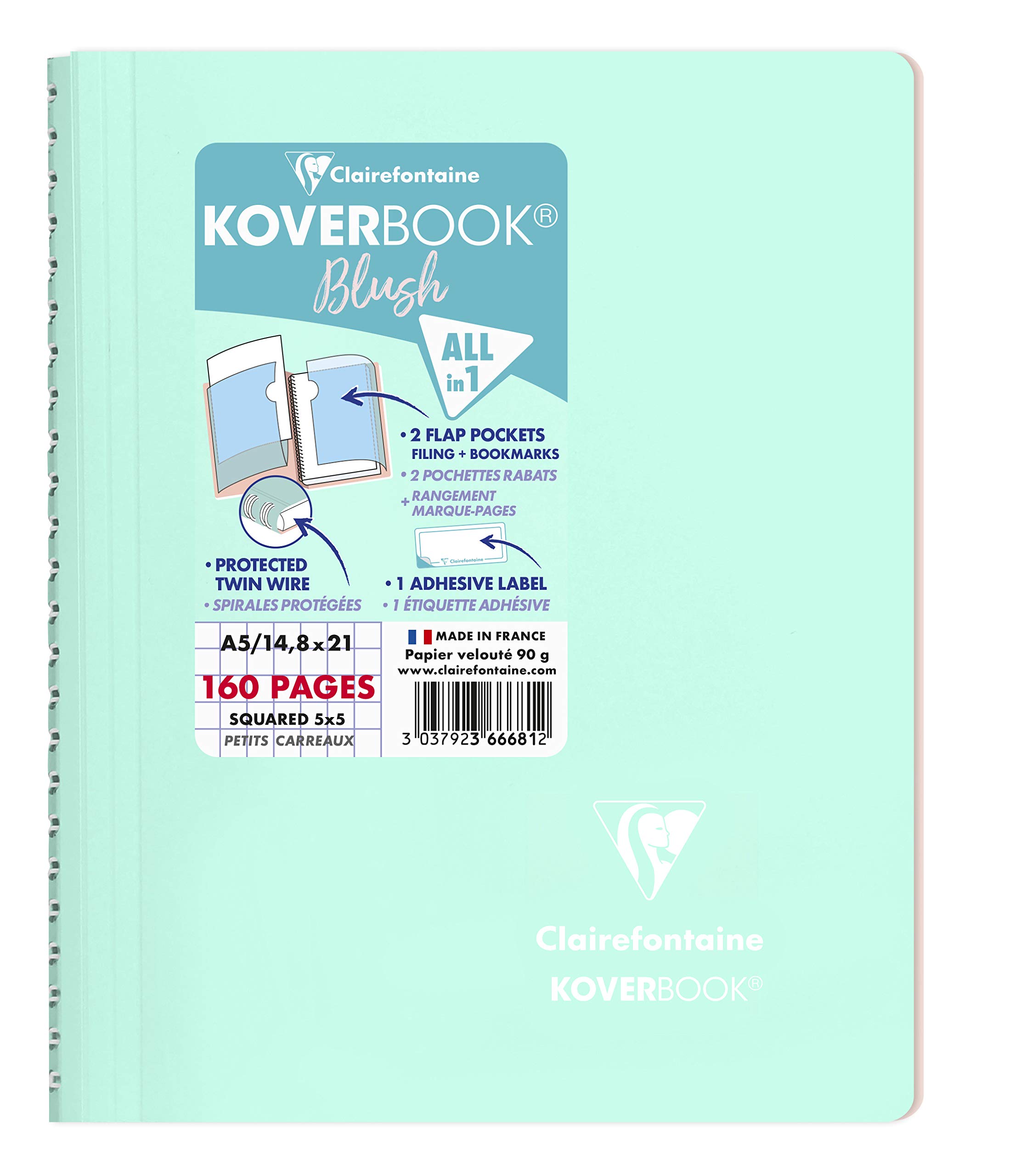 clairefontaine-koverbook-blush-366681c-carnet-a5-160-pages-carreaux image 4