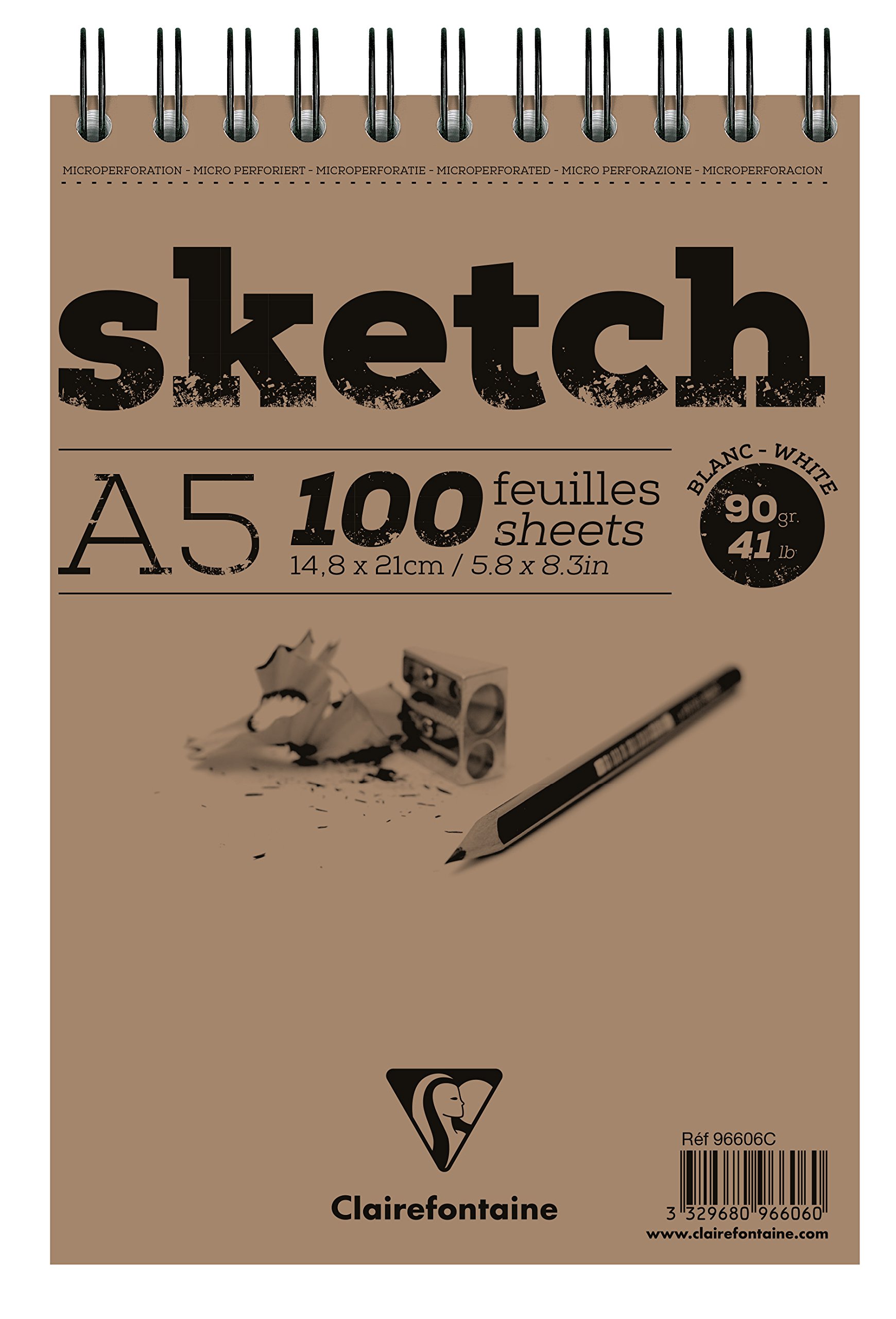 clairefontaine-painton-bloc-dessin-a5-100-feuilles-90g image 1