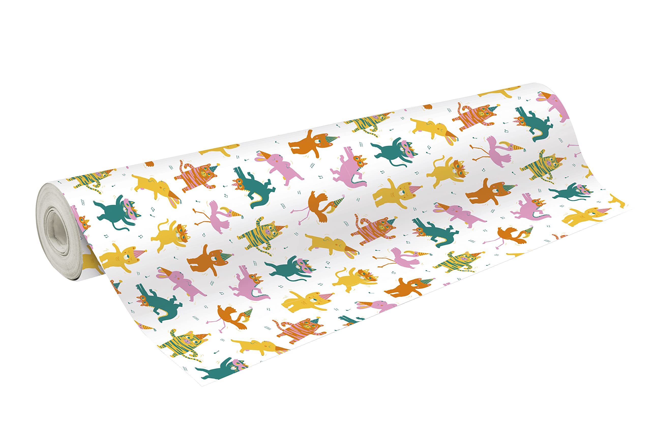 clairefontaine-excellia-bobine-papier-cadeau-animaux-rigolos-50x0-70m image 1