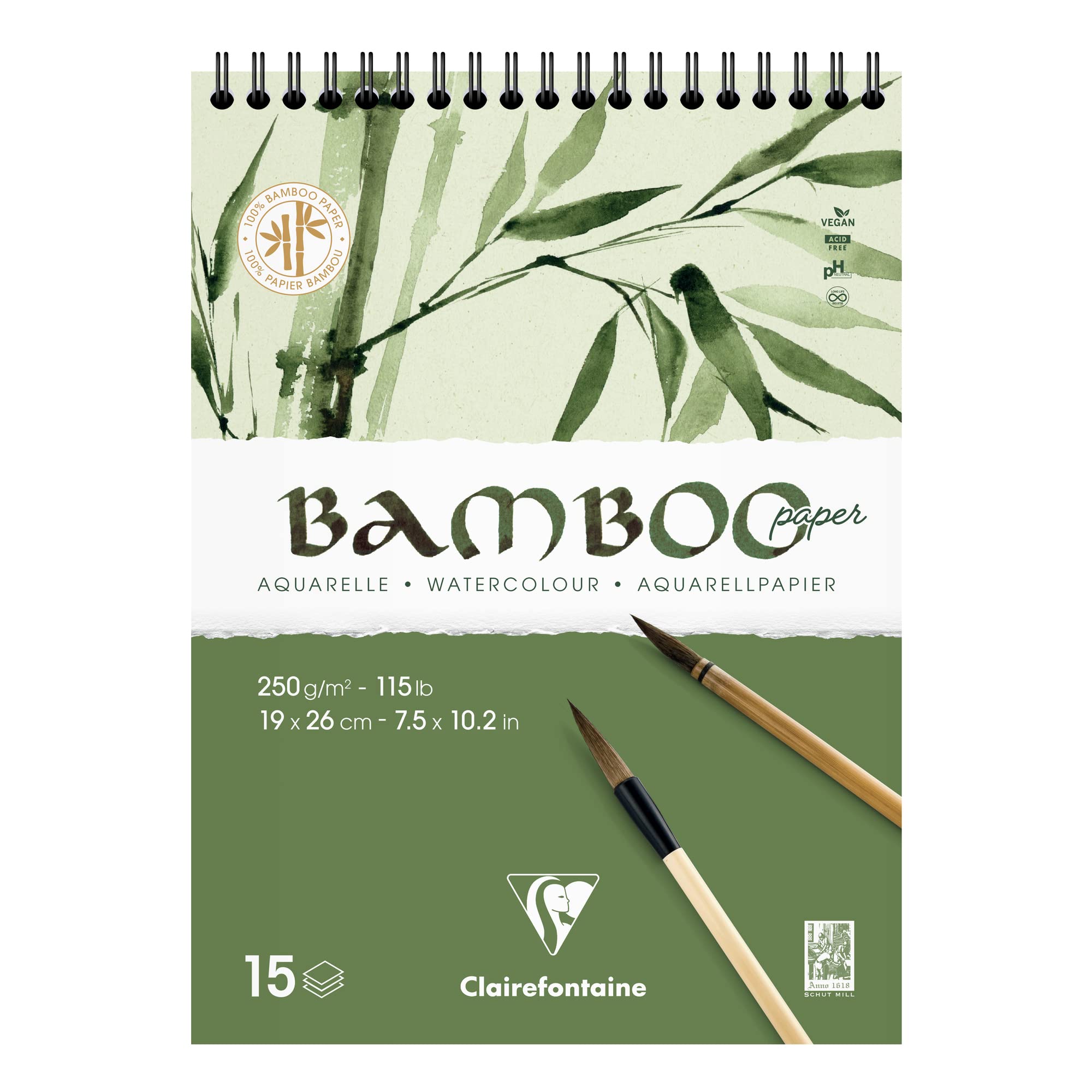 clairefontaine-painton-bloc-aquarelle-bamboo-13-5x25cm-250g-15-feuilles image 8
