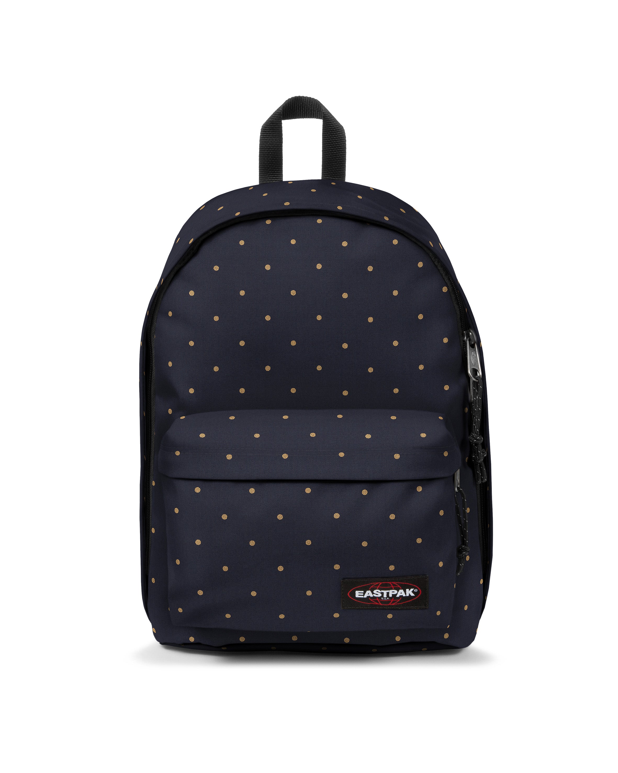 eastpak-out-of-office-sac-a-dos-dots-marine-gold-14-pouces image 1