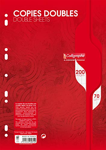 clairefontaine-calligraphe-5615c-copies-doubles-a4-200p-grands-carreaux image 4