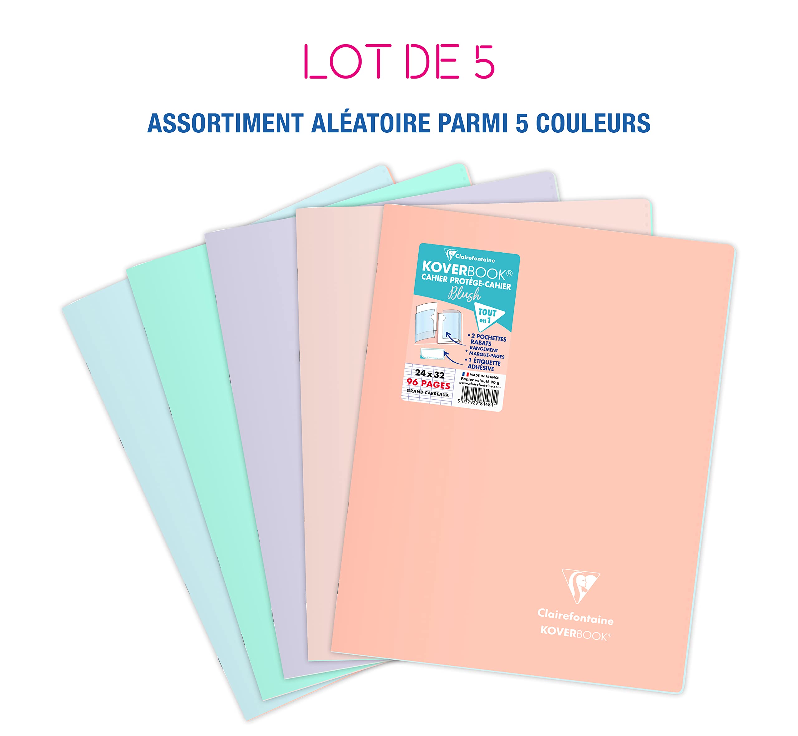 clairefontaine-koverbook-blush-lot-5-cahiers-24x32-96p-carreaux image 2