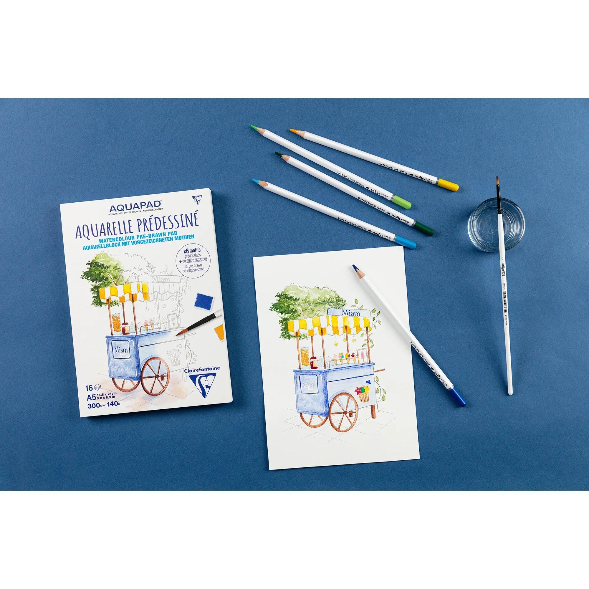 clairefontaine-painton-976071c-bloc-aquarelle-a5-300g-gourmandise image 3
