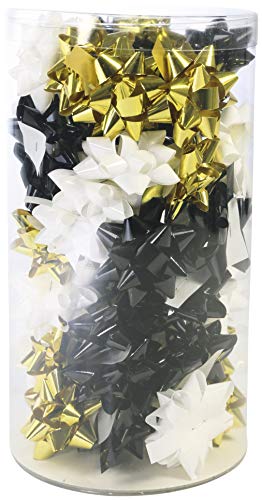 clairefontaine-tulip-211395c-toiles-cadeau-8-cm-lot-50-or-noir-blanc image 2