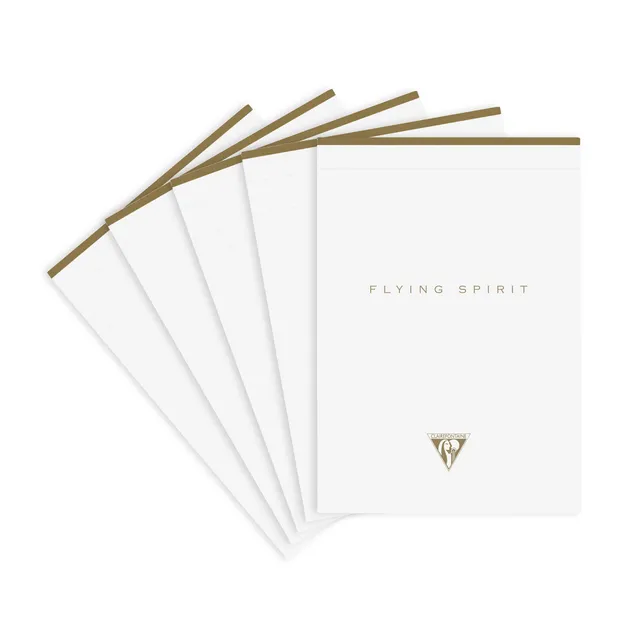 clairefontaine-flying-spirit-104636c-bloc-a5-blanc-lot-5 image 1