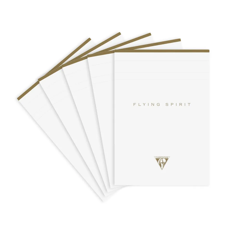clairefontaine-flying-spirit-104636c-bloc-a5-blanc-lot-5 image 1