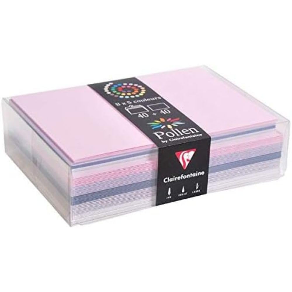 clairefontaine-pollen-coffret-cartes-enveloppes-t-40-40 image 6
