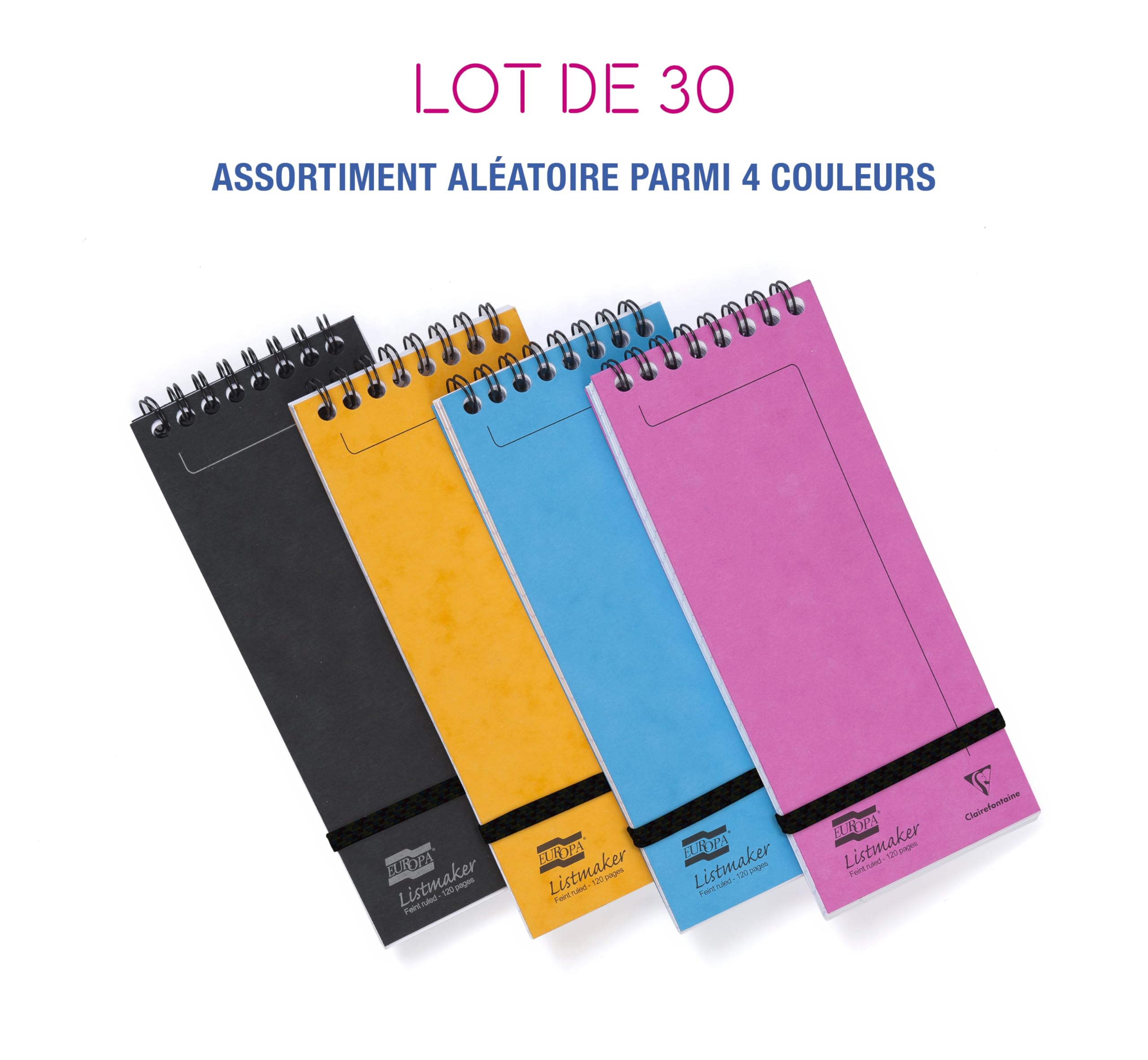 clairefontaine-europa-482-1110z-lot-30-blocs-shopping-lign-s-assortis image 2