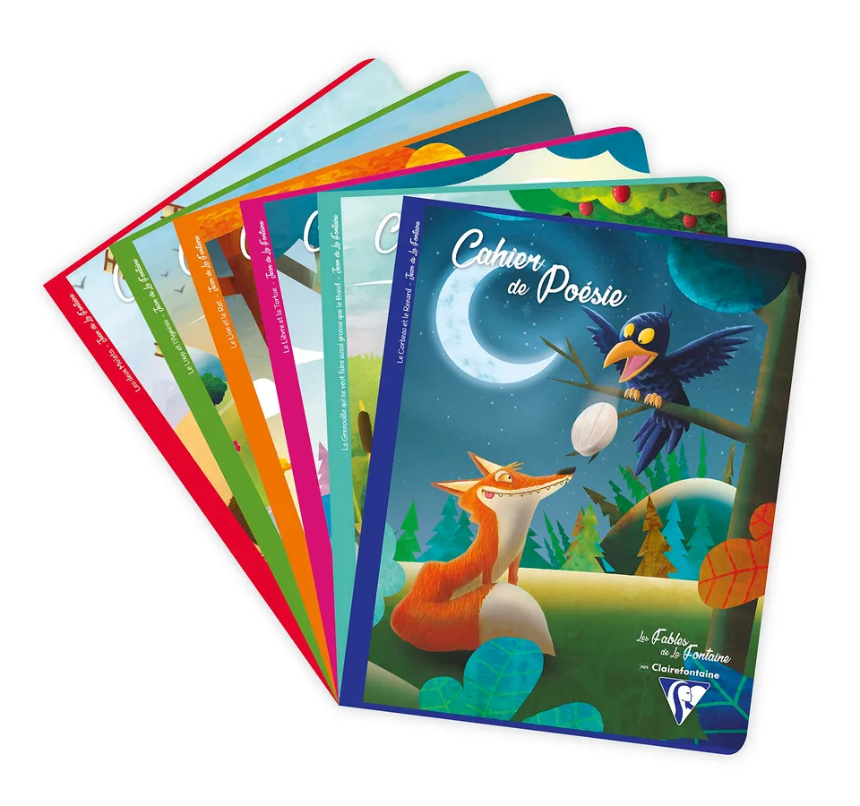 clairefontaine-fables-fontaine-cahier-po-sie-17x22-48-pages-90g image 1