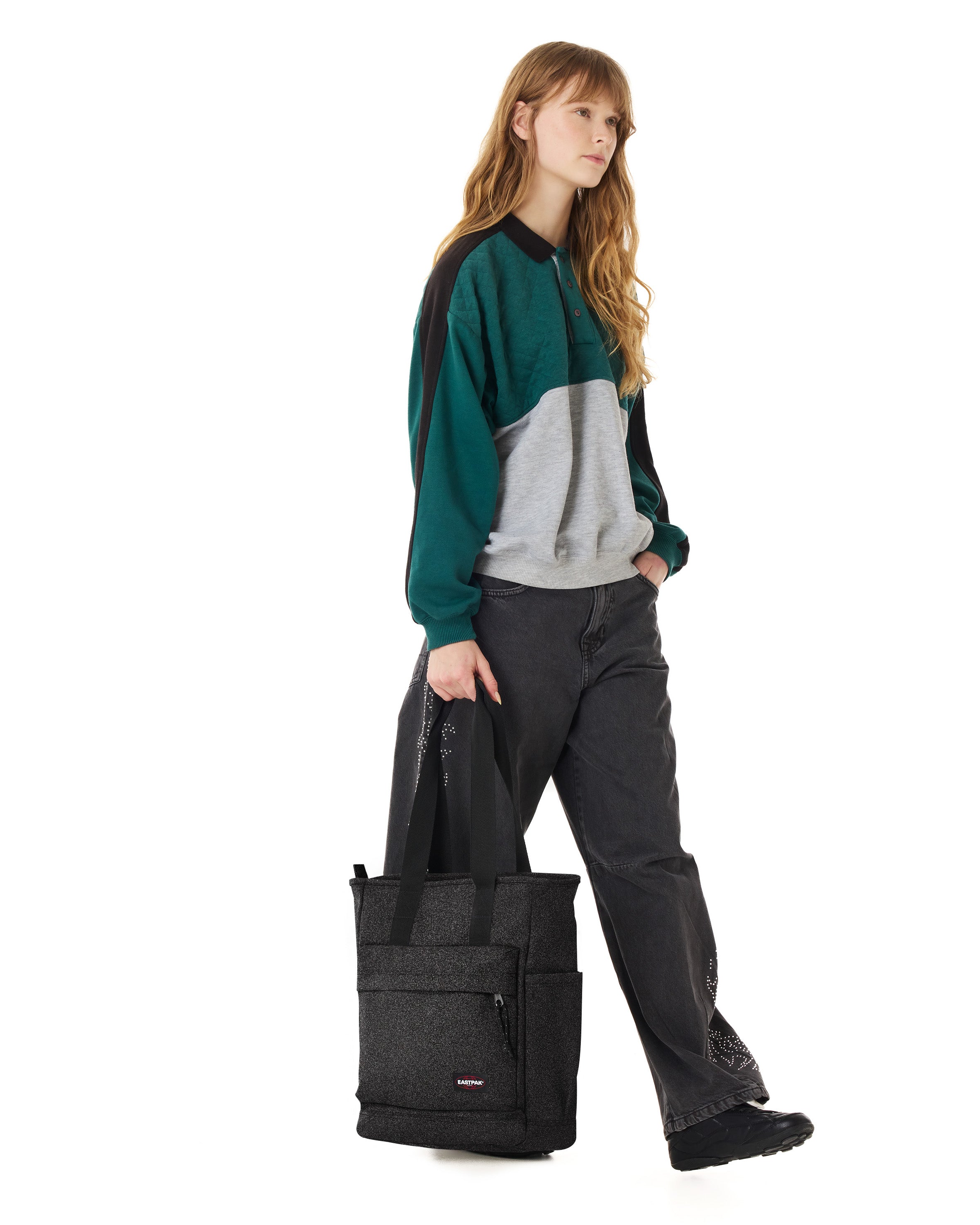 eastpak-tote-pocket-sac-paule-spark-black-moyen-16-pouces image 6