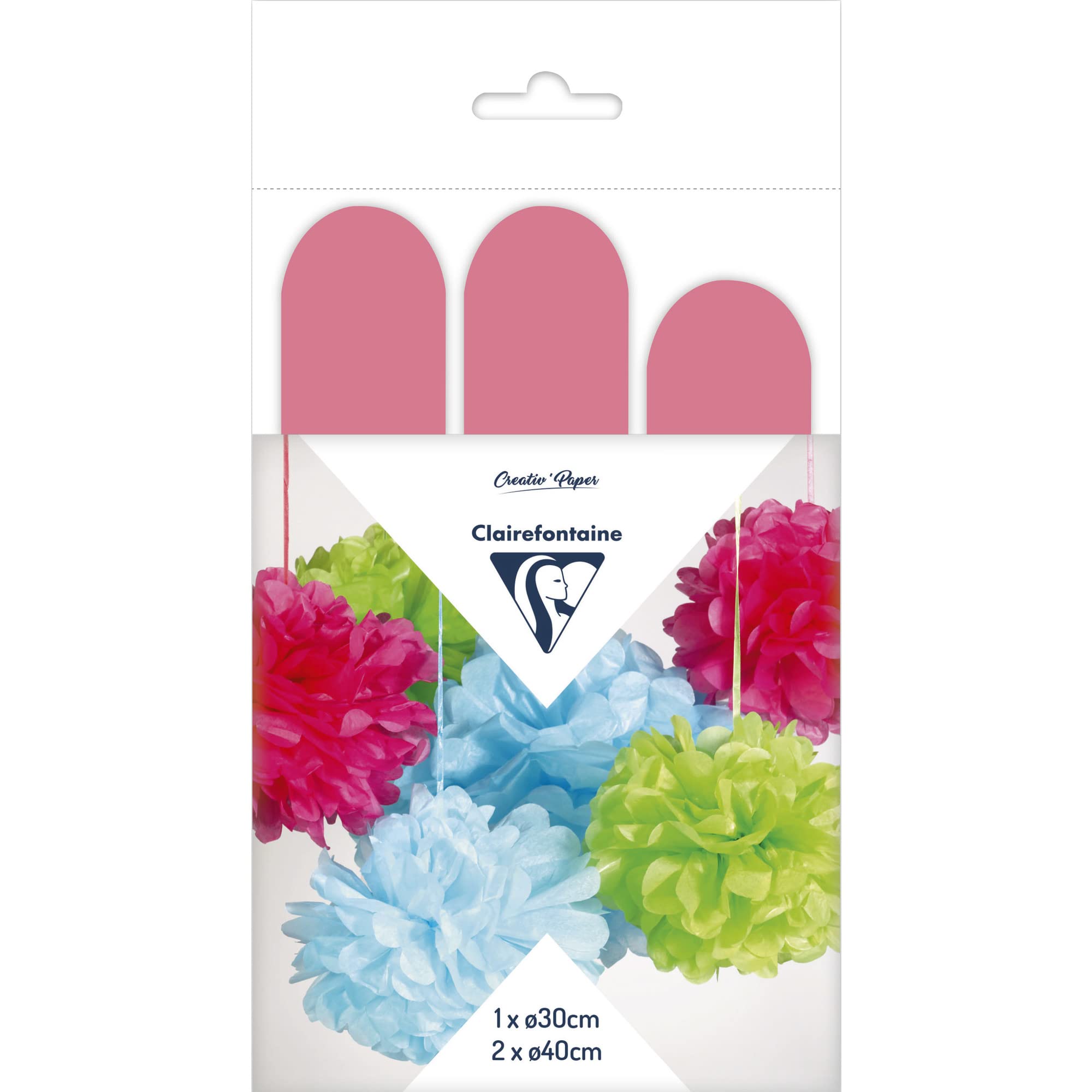 clairefontaine-tulip-395419c-pompons-soie-vert-pomme-lot-3 image 5