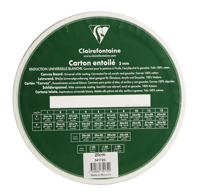 clairefontaine-painton-carton-toil-rond-20-cm-blanc image 1