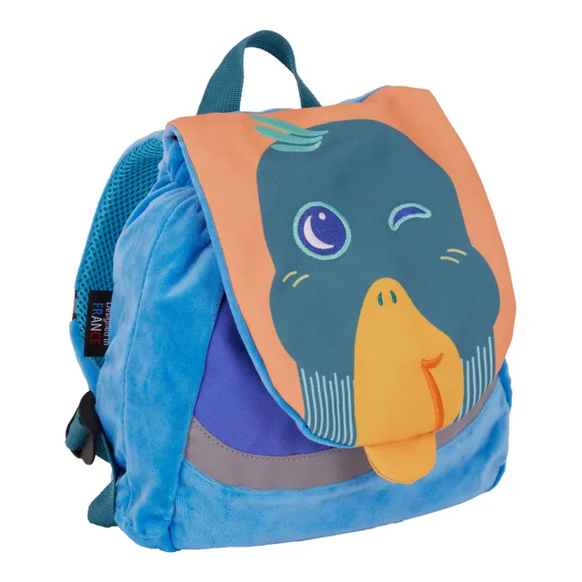 bodypack-maternelle-sac-gouter-canard-bleu-recycle-27-cm image 1