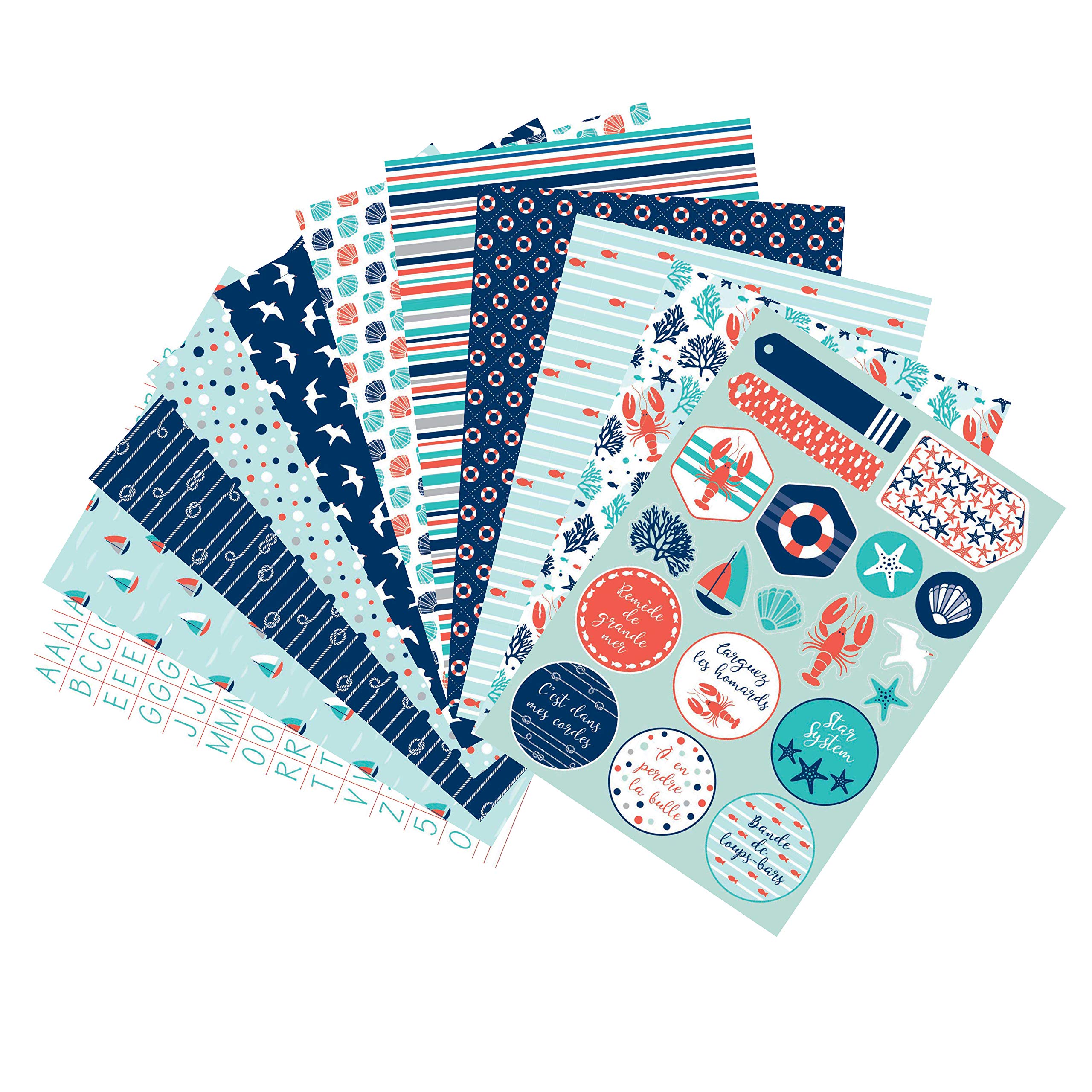 clairefontaine-tulip-95815c-bloc-a5-20-feuilles-motifs-stickers image 2