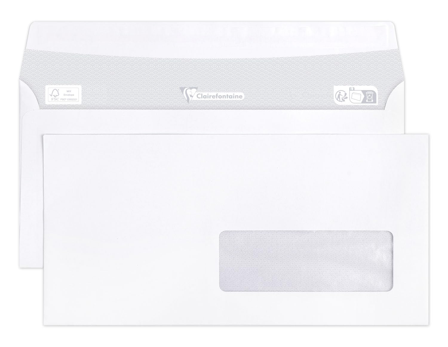 clairefontaine-triomphe-10615c-enveloppes-dl-fen-tre-bo-te-500-80g image 1