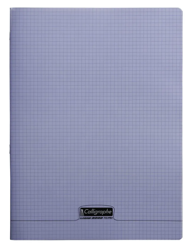 calligraphe-18477c-cahier-agraf-violet-24x32-cm-48-pages-petits-carreaux image 1