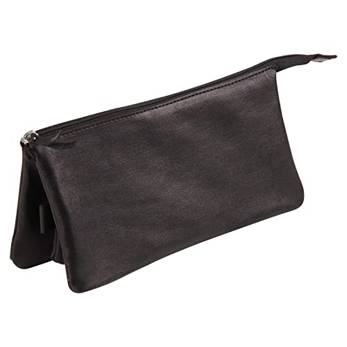 clairefontaine-age-bag-8440c-trousse-cuir-noir-3-compartiments image 5