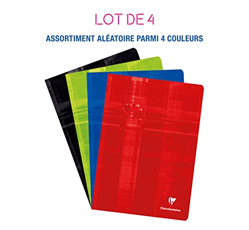 clairefontaine-lot-4-cahiers-agraf-s-a4-96p-grands-carreaux-90g image 6