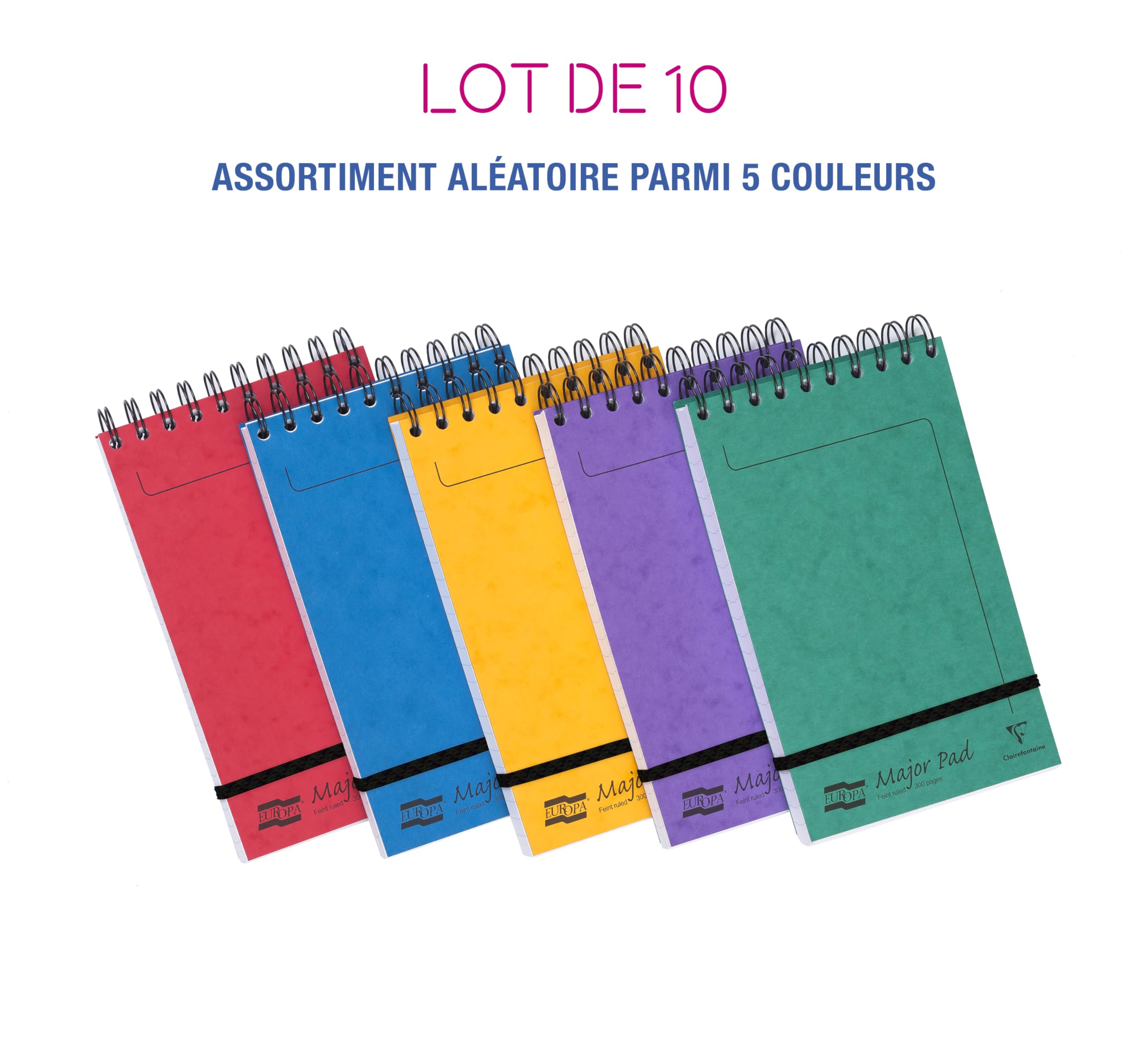 clairefontaine-europa-lot-10-blocs-major-pad-lign-12-7x20-7cm image 2