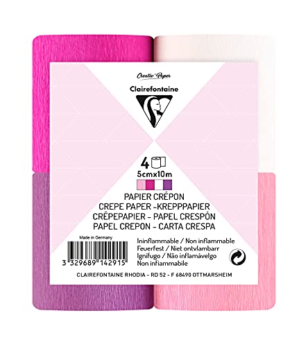 clairefontaine-tulip-papier-cr-pon-rose-5cmx10m-lot-4 image 6