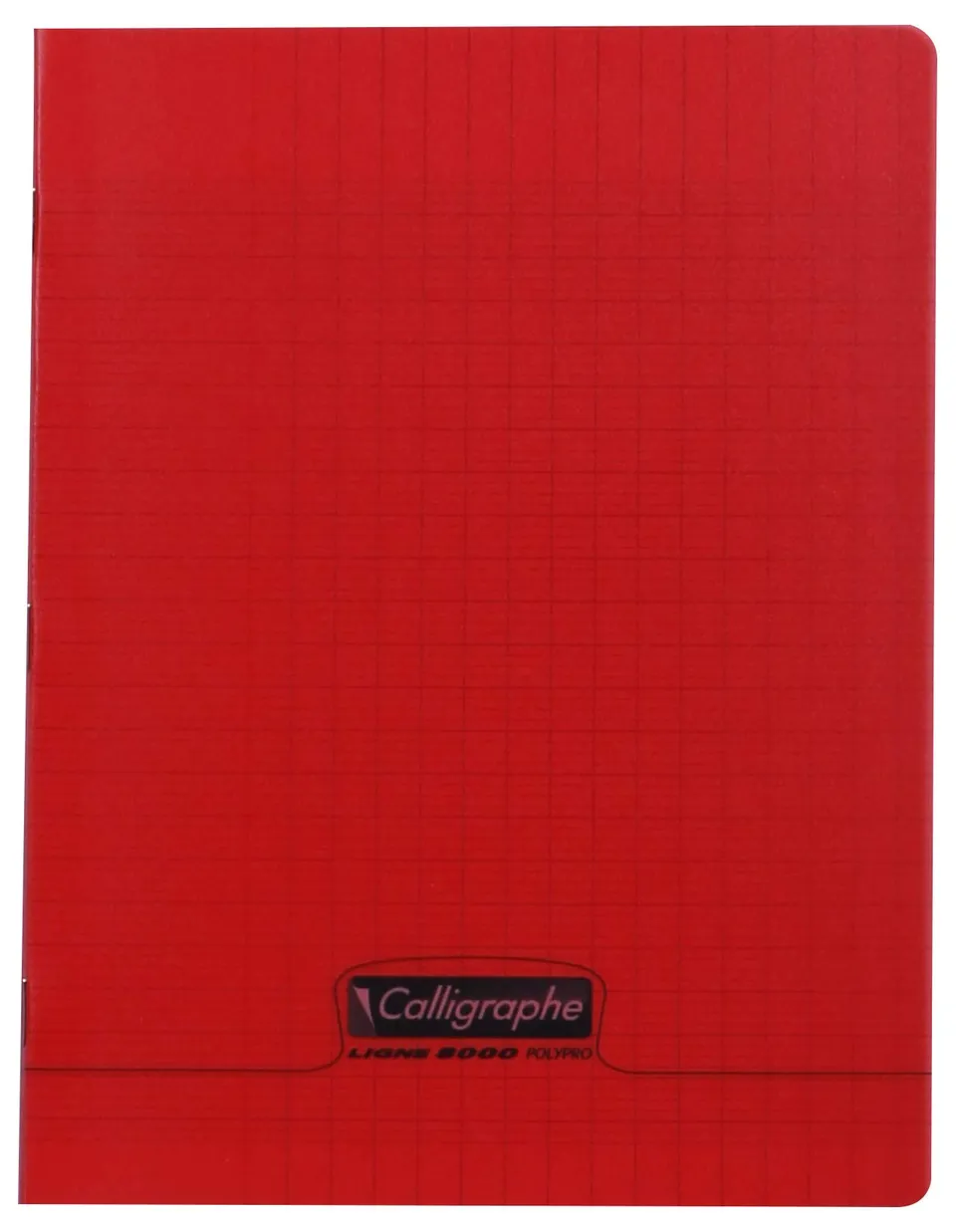 clairefontaine-calligraphe-18123c-cahier-rouge-17x22-grands-carreaux image 1