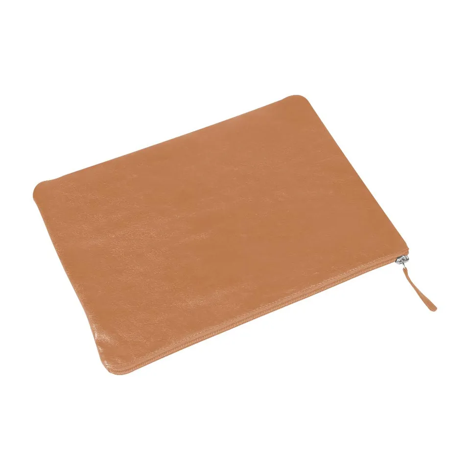 clairefontaine-back-to-basics-pochette-cuir-naturel-23x32-cm image 1