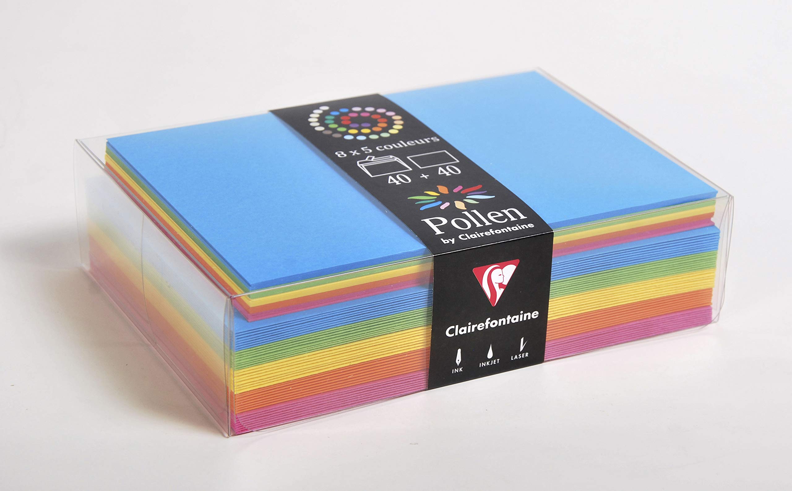 clairefontaine-pollen-20802c-coffret-40-cartes-enveloppes-c6 image 3