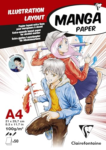 clairefontaine-94041c-bloc-manga-illustration-a5-50-feuilles-100g image 8