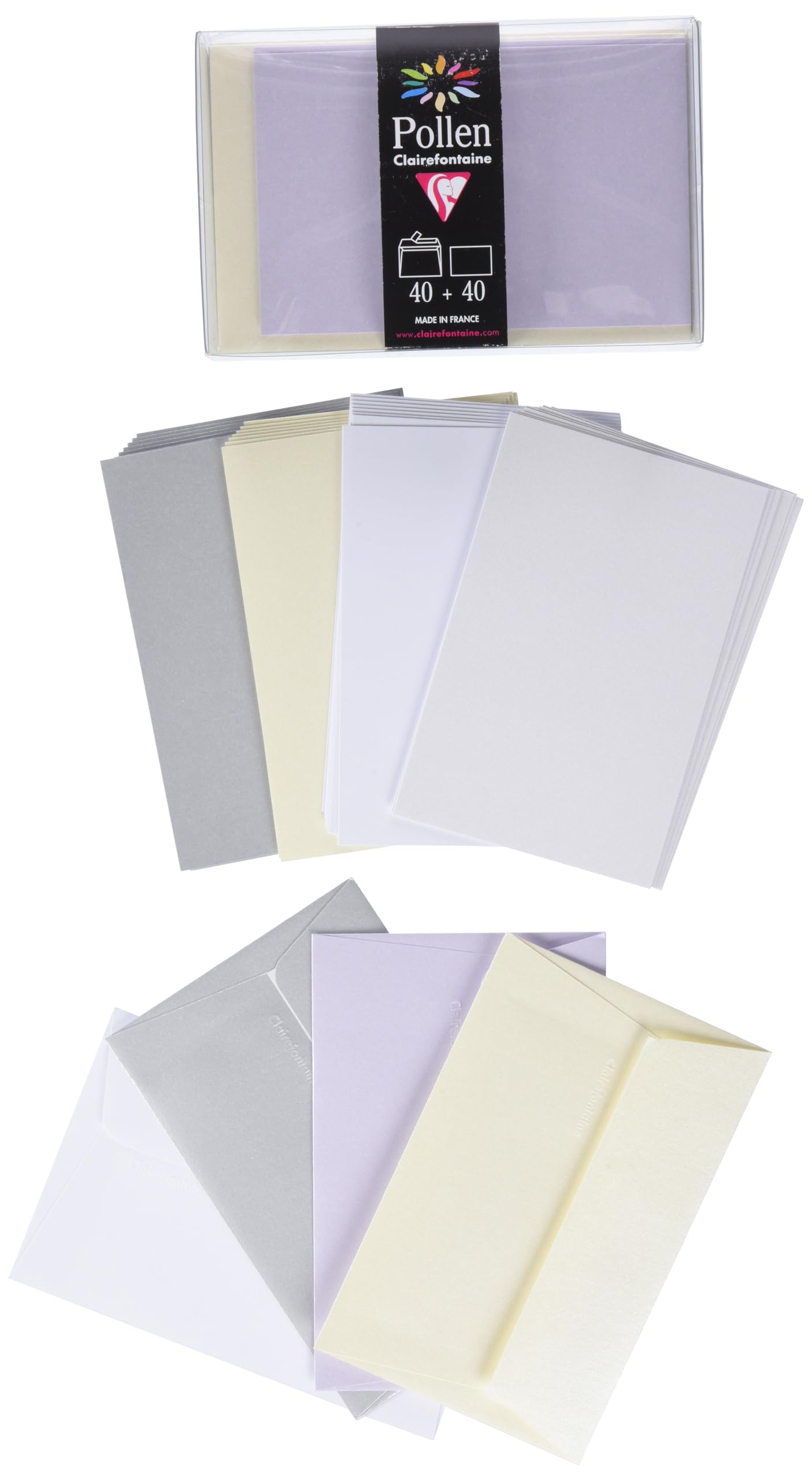 clairefontaine-pollen-coffret-cartes-enveloppes-t-40-40 image 4