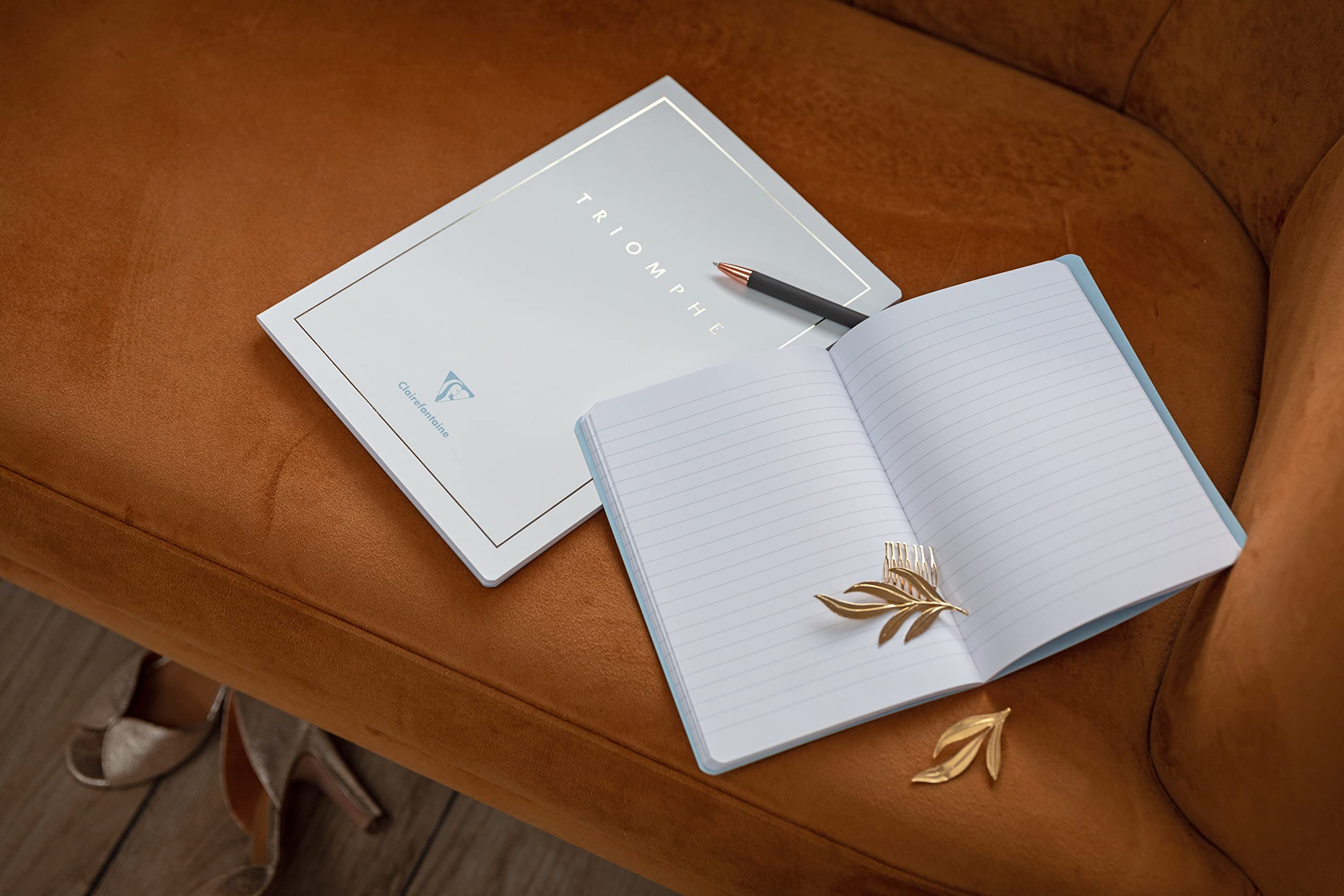 clairefontaine-triomphe-gold-carnet-cousu-a5-lign-96-pages image 6