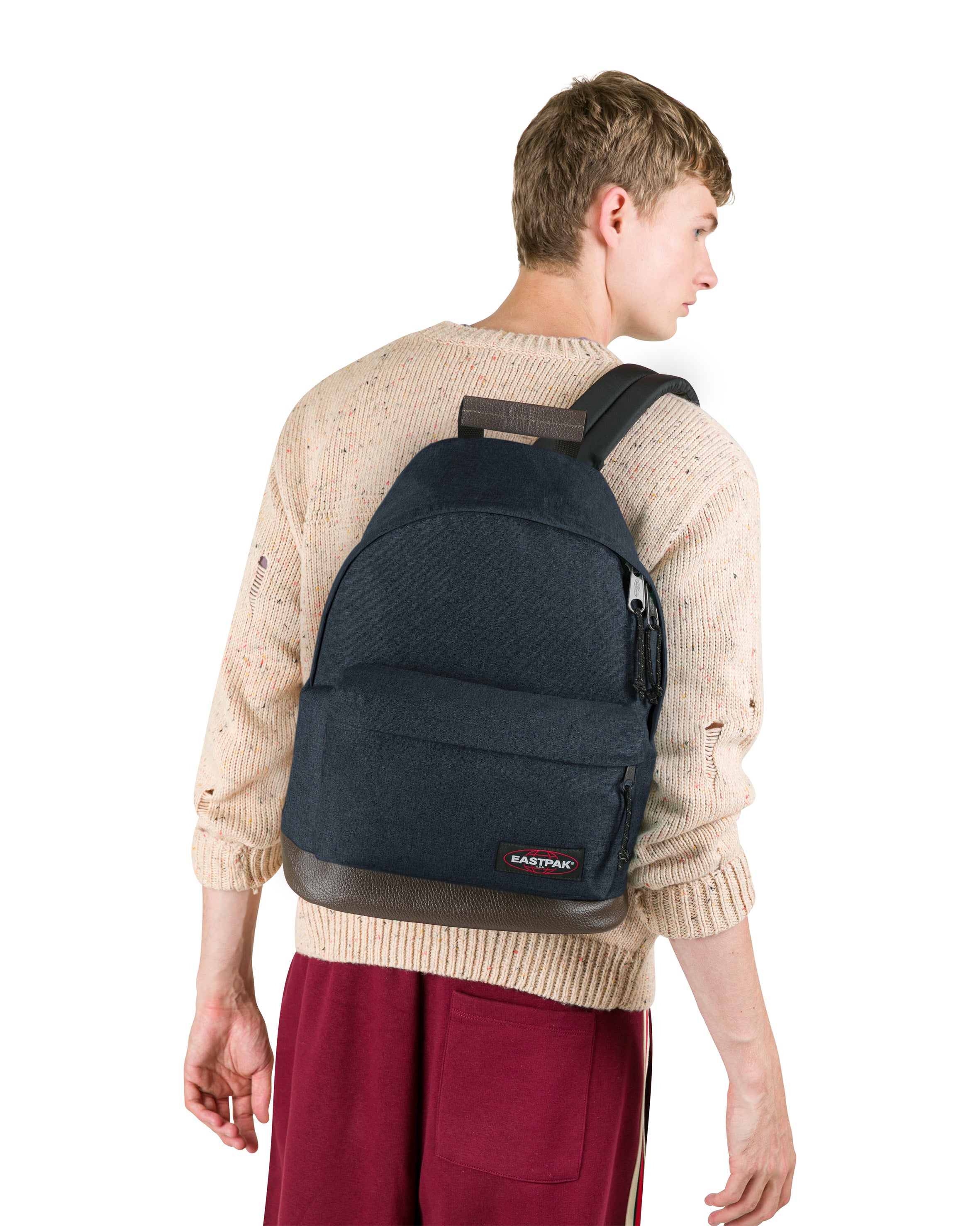 eastpak-wyoming-ek00081126w-sac-dos-triple-denim-cuir image 5