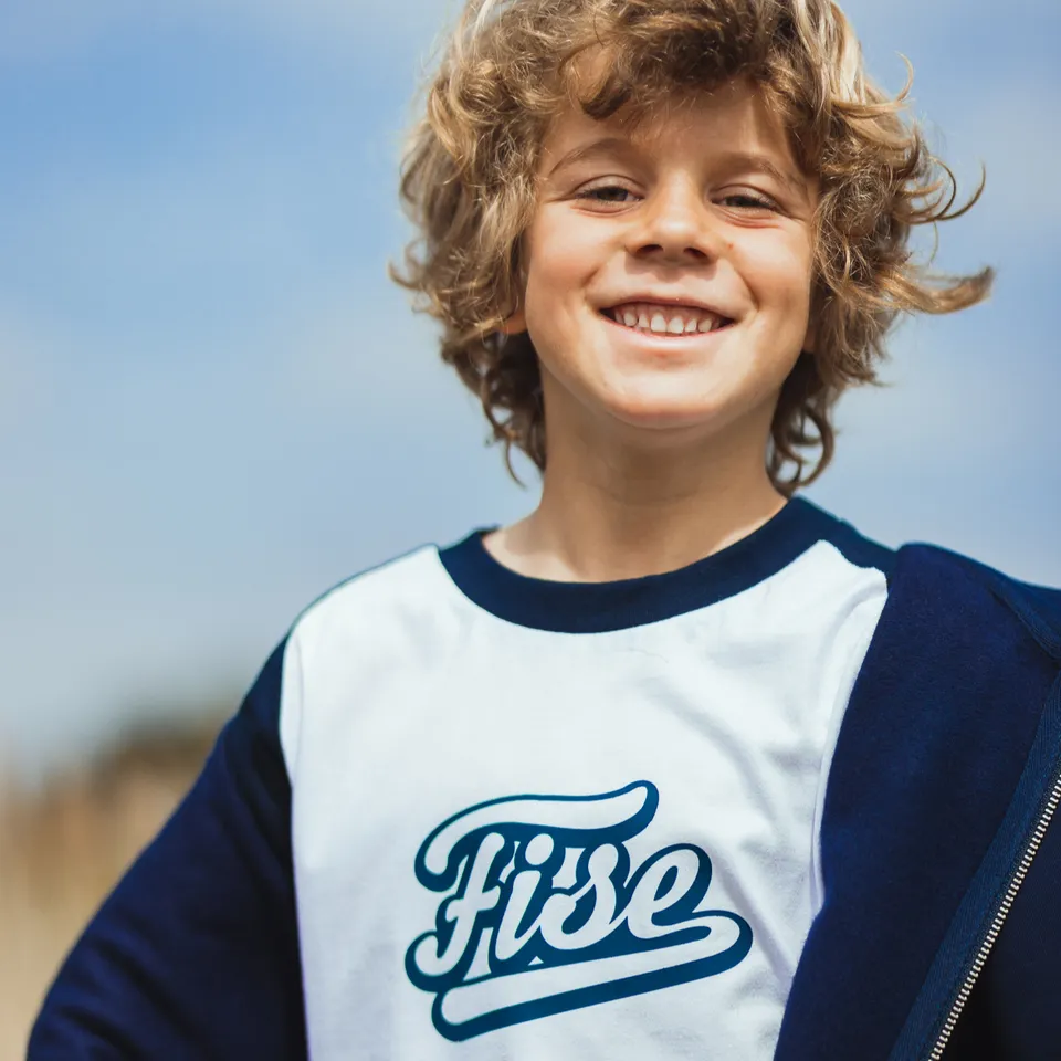 fise-raglan-kids-t-shirt-bleu-marine-7-8-ans image 1