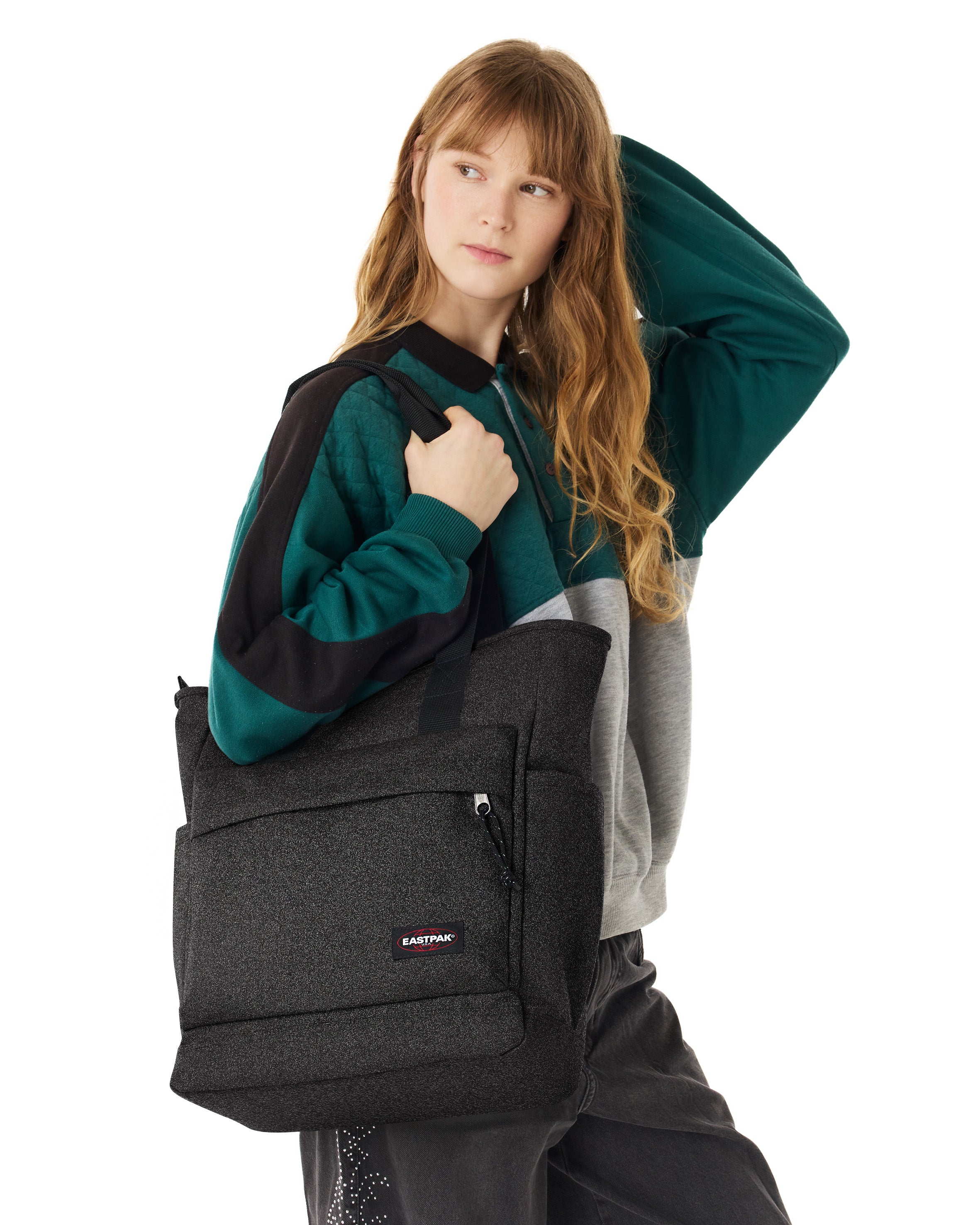 eastpak-tote-pocket-sac-paule-spark-black-moyen-16-pouces image 2