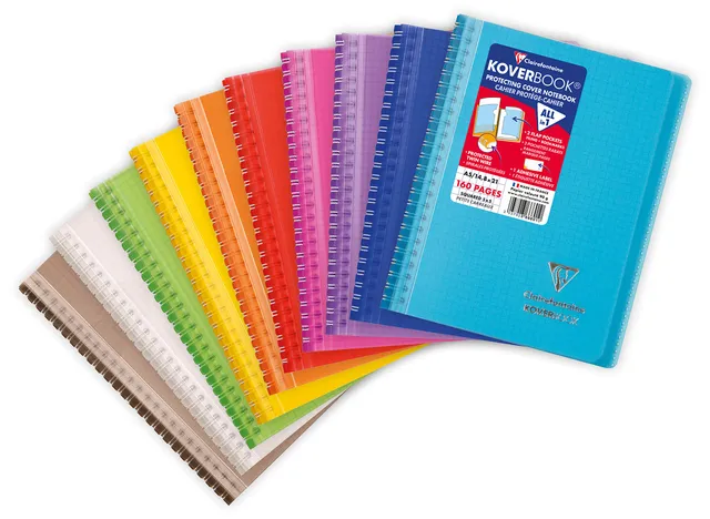 clairefontaine-koverbook-366601c-carnet-a5-petits-carreaux-160p image 1