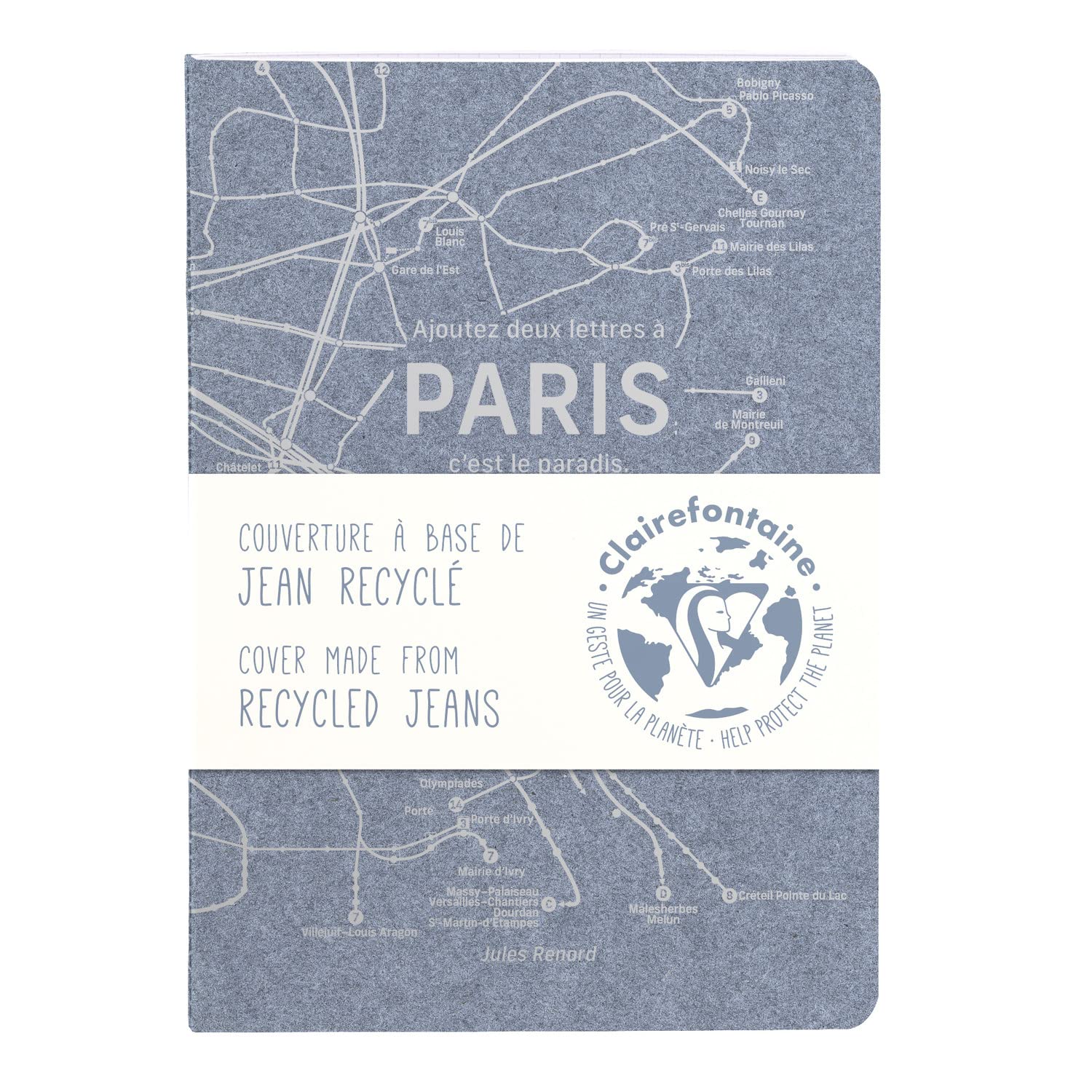clairefontaine-jeans-cocoa-carnet-cousu-a6-m-tro-lign-96-pages image 7
