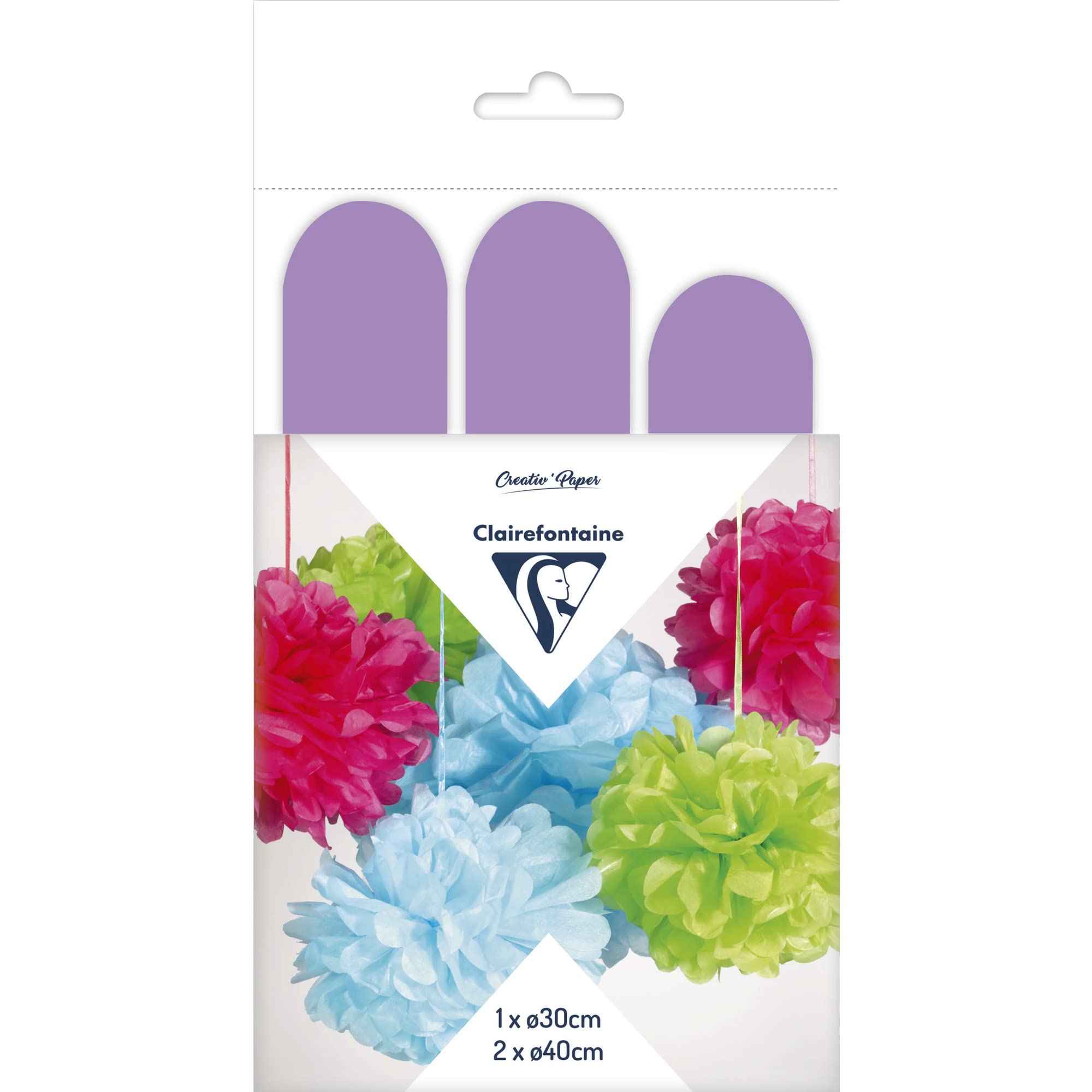 clairefontaine-tulip-395419c-pompons-soie-vert-pomme-lot-3 image 4